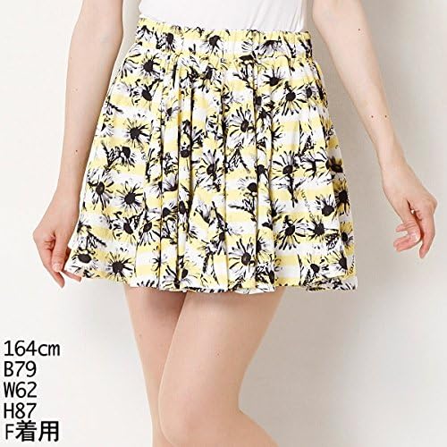 Amazon ハニーバンチ Honey Bunch スカート ボーダー花柄スカート 23イエロー F スカート 通販