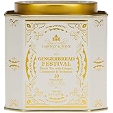 Harney & Sons Gingerbread Tea, 30 Sachets of Gingerbread Festival, a Black Tea with Ginger & Cinnamon