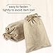 40 Pieces Burlap Bags with Drawstring, 5.4x3.7 inch Burlap Drawstring Gift Bag Jewelry Pouches for Wedding and Party Favors, DIY Craft, Presents, Christmas