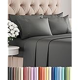 King 6 Piece Sheet Set - Comfy, Breathable & Cooling - Hotel Luxury Bedding for Women, Men, Kids, Teens and Children - 1 Flat