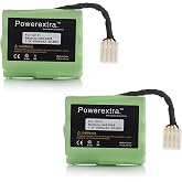 Powerextra 7.2V 4000mAh Battery Compatible with Neato XV-11 XV-12 XV-14 XV-15 XV-21 XV-25, XV Essential, XV Signature Pro Robotic Vacuum Cleaners Neato Replacement Battery 945-0005 205-0001 (2 Pack)