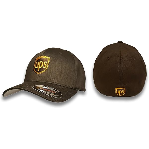 【USA製】UPS キャップ ワーク ブラウン 企業系 UPS×NASCAR レーシング 企業系 キャップ ロゴ刺繍 ブラウン 古着