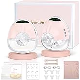 BaeMee Hands Free Breast Pump, Wearable Breastfeeding Pump with 4 Mode & 9 Level, Strong Suction, Painless, Anti-Backflow, BPA Free, Portable Electric Breast Pumps with 17/19/21/24MM Flanges