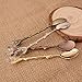 GOOTRADES 4 Pack Silver Retro Palace Carved Coffee Spoon Tea Spoon,Mini Ice Cream Scoop 4.6''
