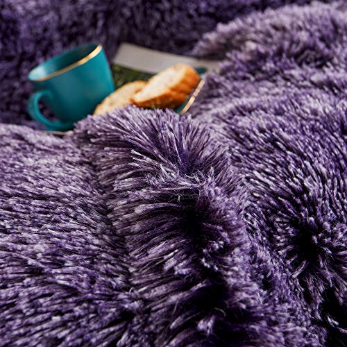 XeGe Plush Shaggy Duvet Cover, Luxury Ultra Soft Crystal Velvet Fuzzy