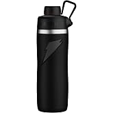 Gatorade Overtime Stainless Steel Water Bottle, Black, 22 oz | BPA Free, 24+ Hour Insulation, Dent Resistant, Leak Proof, Personalized ID Badge