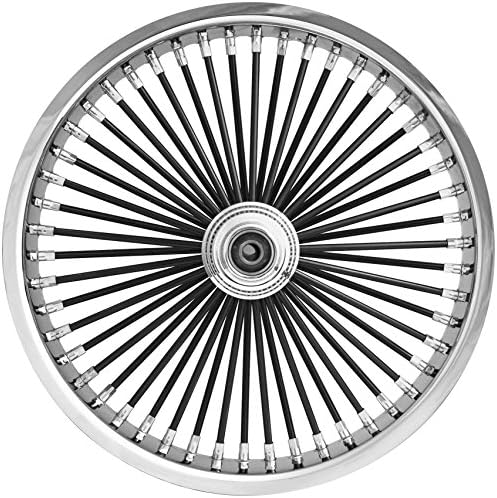 Ride Wright Wheels Inc Exotica Black 50 Spoke 21x2.15 Front Wheel (Single Disc), Color: Black, Position: Front, Rim Size: 21 04225-25-EX-BLKSP