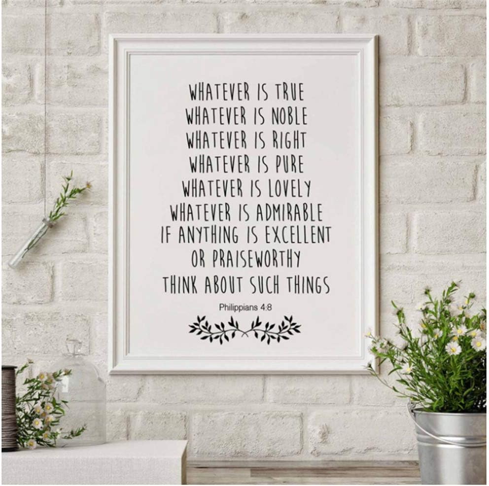 Crazystore Canvas printing Bible Verse Print Christian Wall Decor Bible