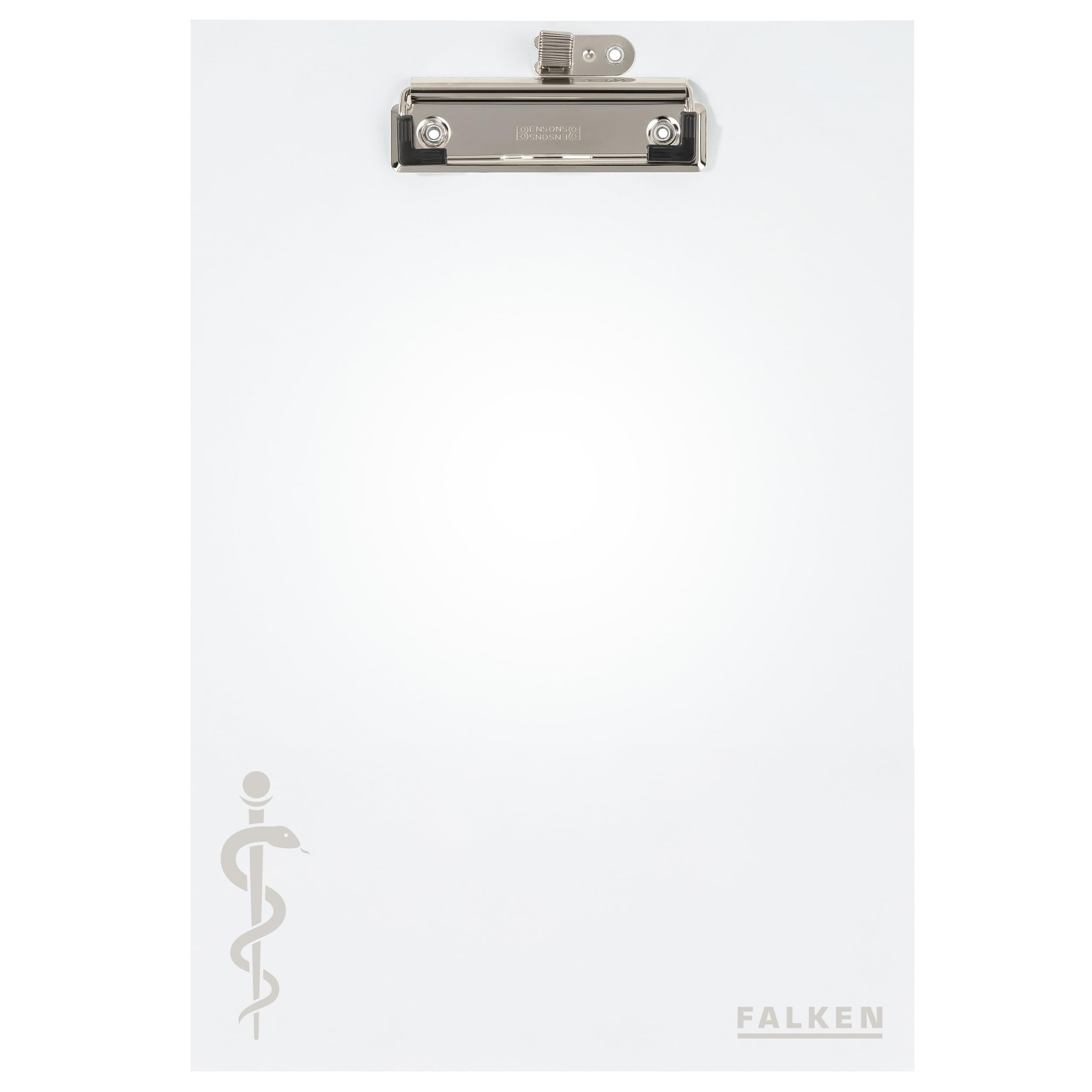 Original Falken double clipboard eco. Made in Germany. For DIN A4 portrait and landscape with sturdy cardboard core and paper cover outside for DIN A4 black Blue Angel for stocktaking and inventory management.