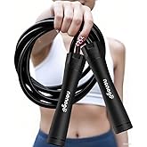 nonogo 1.1LB Weighted Jump Rope for Women – Adjustable 10mm Heavy PVC Skipping Rope for Fitness, Ideal for High-Intensity Training, MMA, Boxing, CrossFit, Weight-loss Workouts
