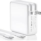 Lionfeel 87W USB C Fast Charging Power Adapter with 6ft USB-C Cable for MacBook Pro 13/14/15/16-inch 2016-2025 &amp; MacBook Air 2018-2025