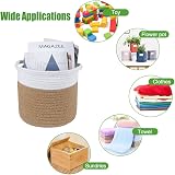 tenn well 20cm Plant Pot with Liner Cotton Indoor Planter Woven Basket view 8
