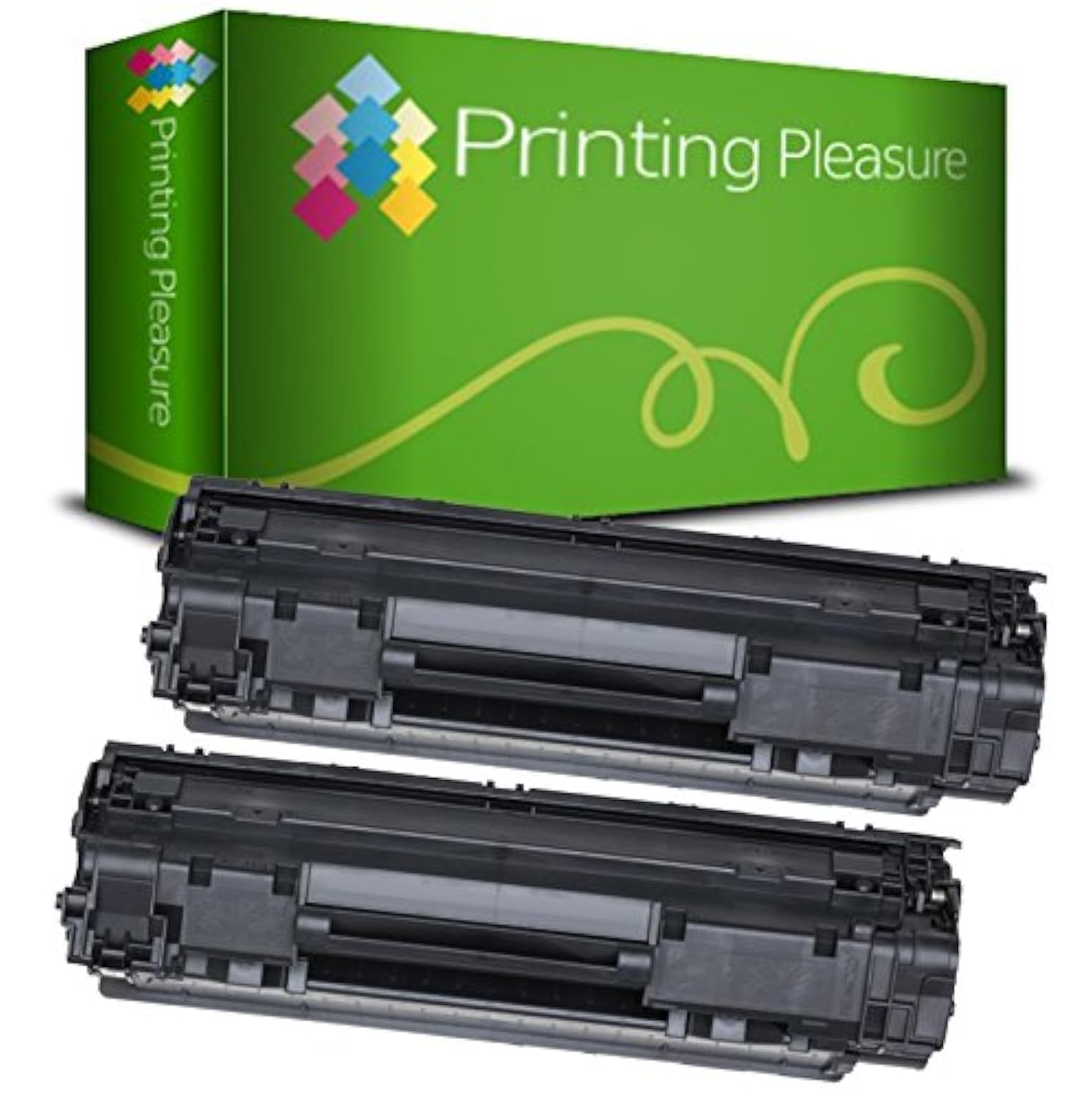 85A Toner Cartridge Compatible with HP Laserjet P1010 P1102 P1102W M1130 M1132 M1210 M1212 M1213 M1217 Canon LBP-6000 LBP-6000B LBP-6020 MF-3010 CE285A 85A CRG 725(Black,2-Pack)