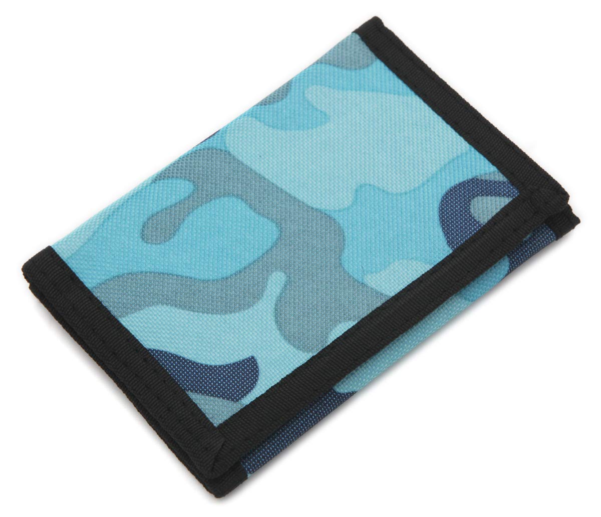 sundee RFID Slim Camouflage Wallet/Trifold Canvas Outdoor Sports Wallet for Boys & Kids - Blue