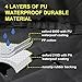MEKBOK Dog Seat Cover Car ，Seat Cover for Pets 100% Waterproof Pet Seat Cover Hammock 600D ，Heavy Duty Scratch Proof Nonslip Durable Soft Pet Back Seat Covers for Cars Trucks and SUVs