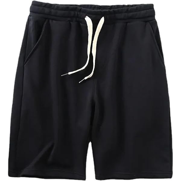 Cotton Men Shorts Solid Color Casual Panties Knee-Length Men