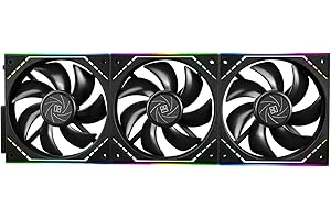 Thermalright TL-M12Q X3 Case Fan, CPU Cooler Comes with ARGB Mirror Light Effect,PC PWM Silent Cooling with 2000RPM Speed, CP