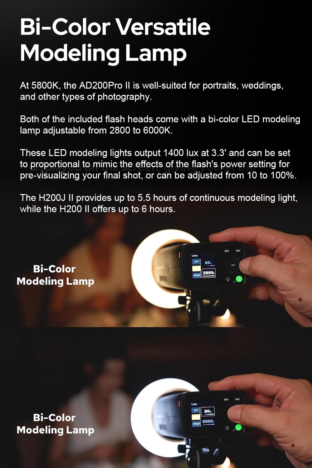 Godox AD200Pro Godox AD200 PRO II Outdoor Speedlite 200ws TTL HSS 1/8000s 2.4G Pocket Flash Strobe Monolight, Li-on Battery, 0.01-1.8s Recycling, 500 Full Power Flashes, Bare Bulb Head