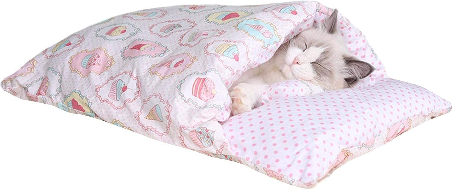 Super Soft Cat Sleeping Bag Washable Comfortable Winter Pet Bed