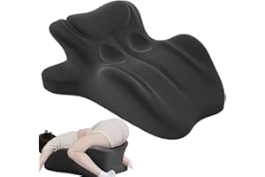 GENERIC Vireon Sweet Spot Pillow, Sweet Spot Pillow 27 Degree Chiro Monk, Provides Waist and NeckSupport, Recovers After lmpact, PerfectPosition Instantly (Black)