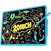 Kids Gifts Ideas, 20 Inch Large LCD Writing Tablet for Kids,Reusable Kids' Math Practice Toys – Fun & Educational,Rechargeable Drawing Toy for Boys and Girls,Creative Birthday Gifts for 3+ Years Old