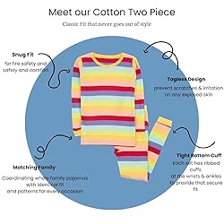 Leveret Boys Girls Kids Striped Two Piece Cotton