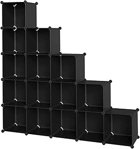 SONGMICS Unidad de Almacenamiento de 16 Cubos, Zapatero, Sistema de