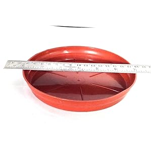 Malhotra Plastic 110032 Plastic Drip Tray Set 6 (8 Number, Brown, 15-Pieces)