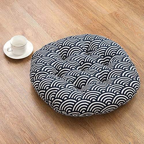 Indoor Dining Table and Chair Cushion Round Cushion Garden Furniture Deep Seat Cushion Non-Slip Outdoor Solid Cushion (Color : F, Size : 50cm50cm)