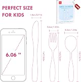 Lehoo Castle 6Pcs Toddler Cutlery Set Stainless Steel Spoons Forks Knives view 8