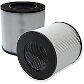 PUREBURG Replacement Filter Compatible with Druiap KJ150 & Cwxwei SY910 KJ150 (AF3001) Air Purifier,2-Pack True HEPA 3-Stage Filtration Activated carbon