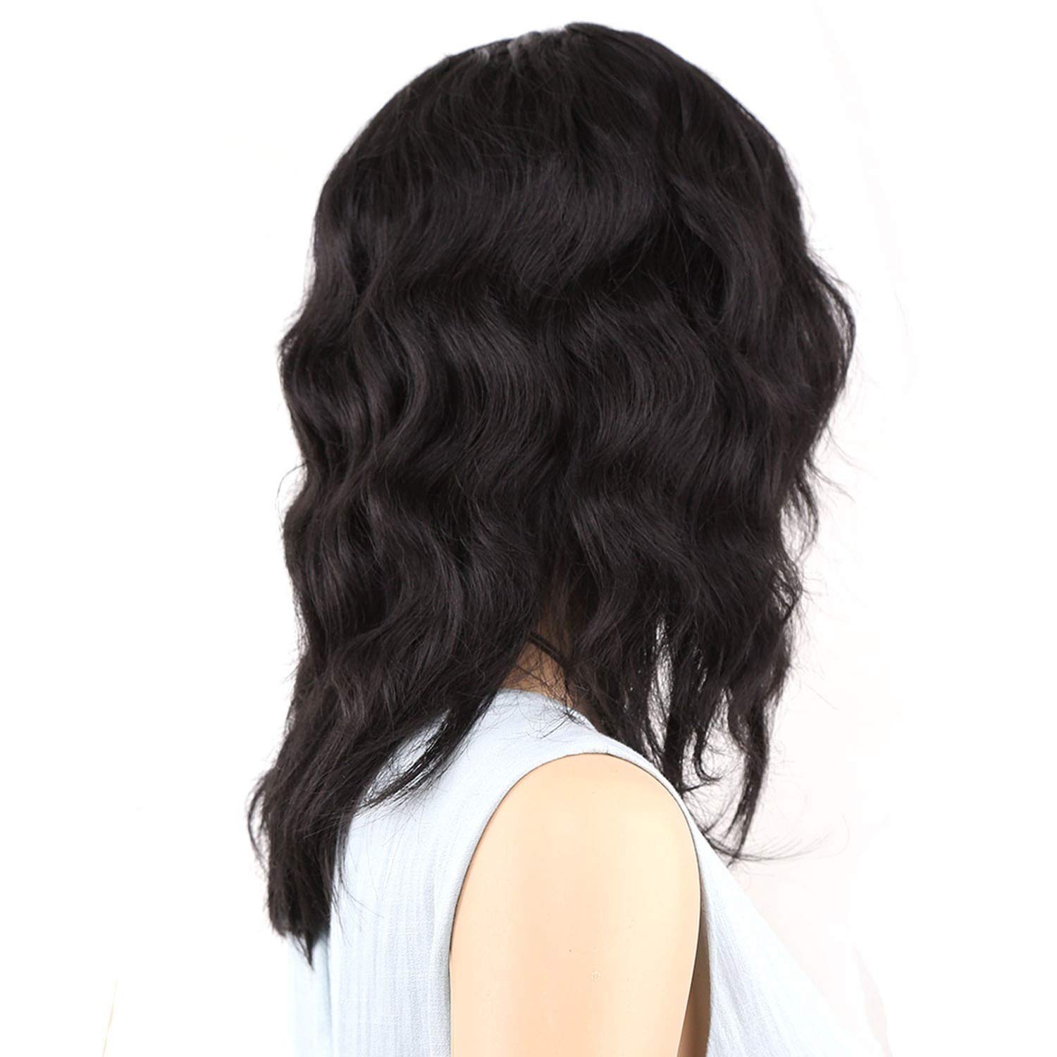 Synthetic Hair Wigs Black Full Wig Flapper Hairstyles For Women