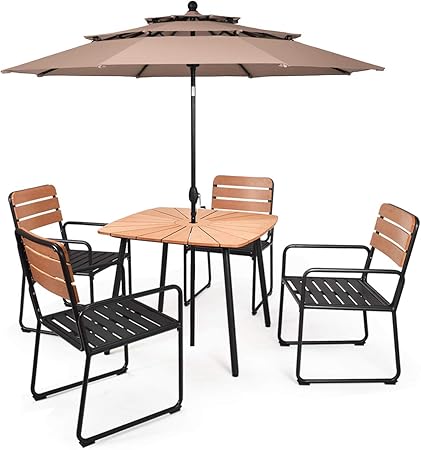 garden umbrella table and chairs