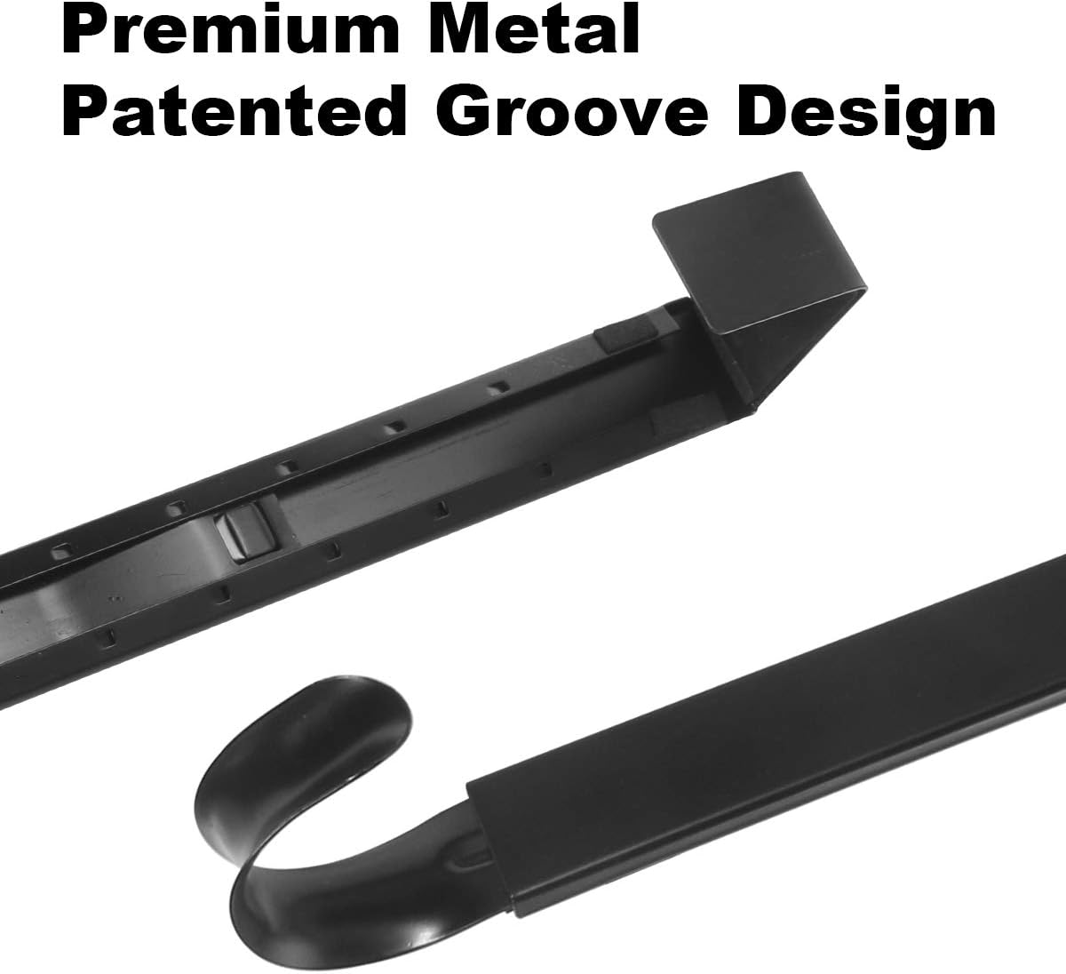 GameXcel Wreath Hanger - Adjustable Wreath Hanger for Front Door from 15-25 Inch - 22 lbs Larger Door Hanger Christmas Wreaths Decorations Hook - Black: Home & Kitchen