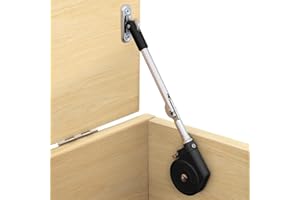 MORINBO Lid Stay 105 Degree Open with Soft Close, Lid Support for Toy Box and Upward Top-Opening Flap Doors, Easy to Install (Pack of 1)