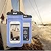 [2 Packs] Bfull Waterproof Phone Case With Dual Waterproof Measures, Universal Cell Phone Dry Bag Pouch for Outdoor Activities for Devices up to 6.0’’ (Blue)