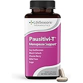 Pausitivi-T - Menopause Support Supplement - Powerful Relief for Hot Flashes, Hormone Imbalance & Night Sweats - Nourishes Tissue - Sage, Chasteberry, Soy Isoflavones & Black Cohosh - 60 Capsules
