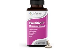 LIFESEASONS Pausitivi-T - Menopause Support Supplement - Powerful Relief for Hot Flashes, Hormone Imbalance & Night Sweats - Nourishes Tissue - Sage, Chasteberry, Soy Isoflavones & Black Cohosh - 60 Capsules