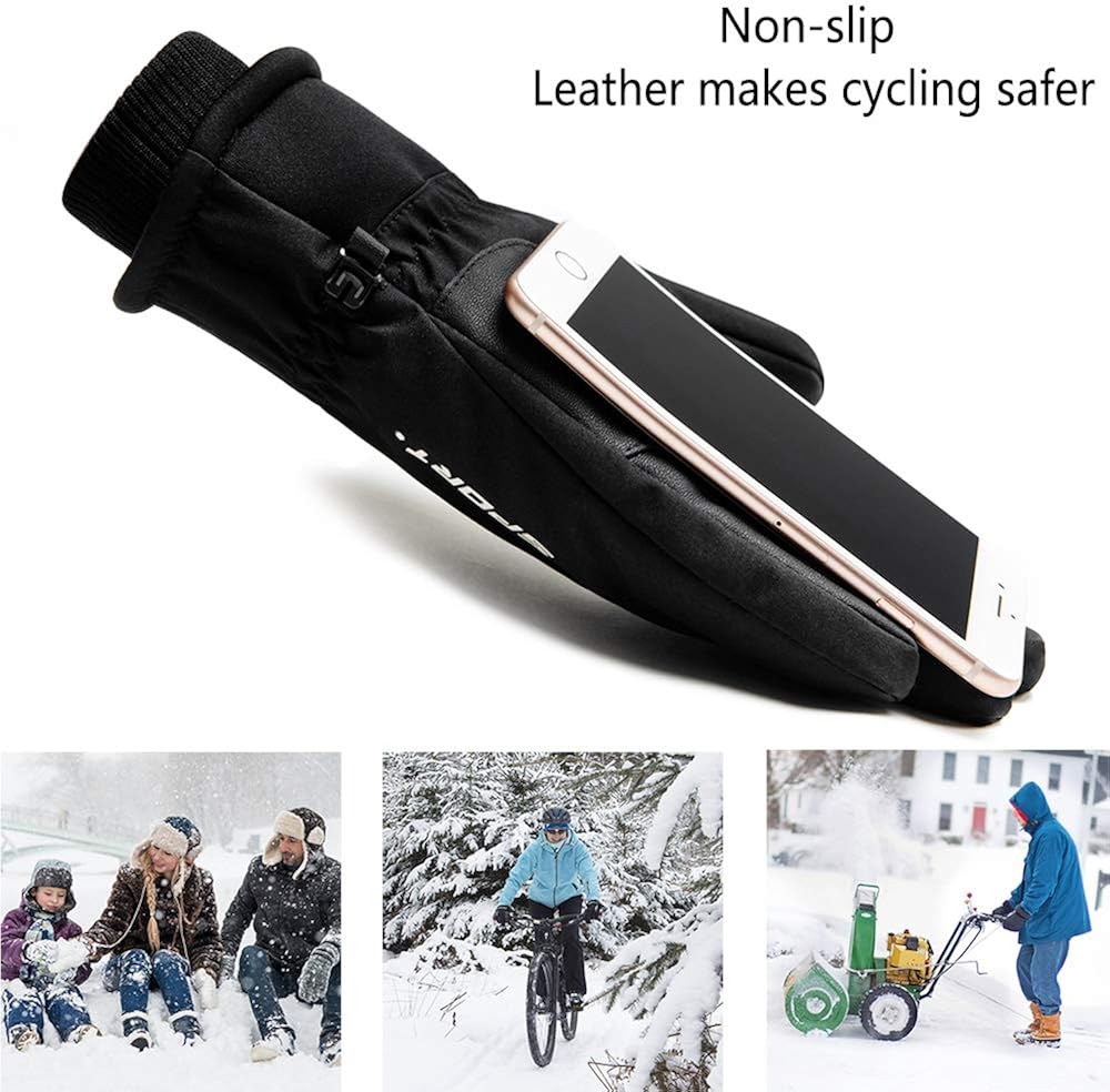 GORELOX Winter Gloves for Men and Women - Touch Screen Waterproof Windproof Thermal Ski Gloves in Cold Weather for Driving Motorcycle Cycling Warmest Gloves : Clothing