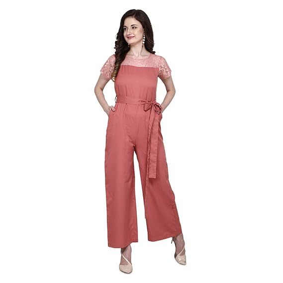 jumpsuit peach colour