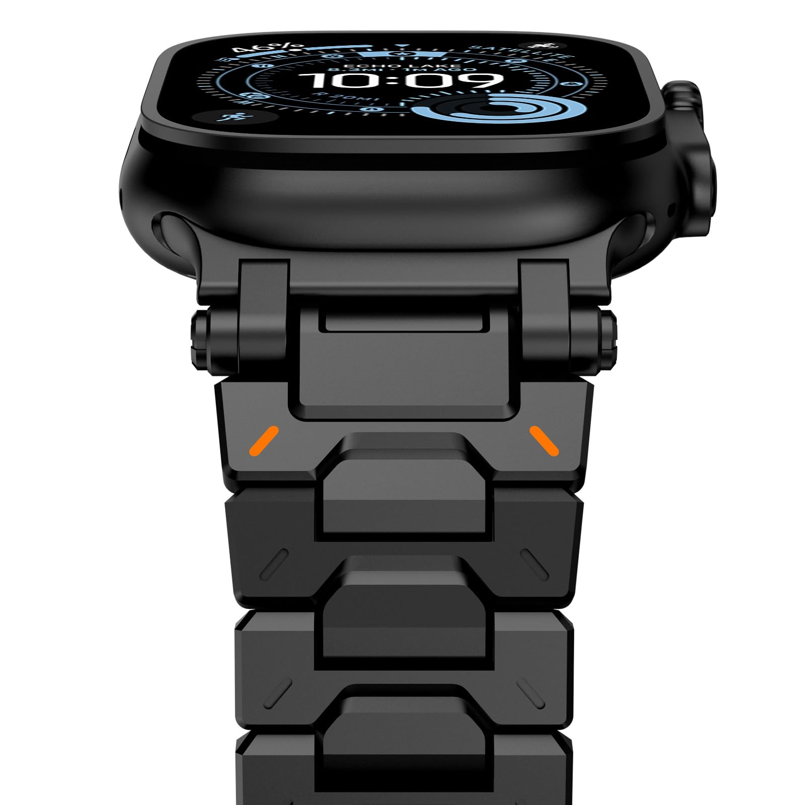 NewWays Metal Strap Compatible with Apple Watch Straps 49mm 46mm 45mm 44mm 42mm(Series 3 2 1),Stainless Steel Replacement Band for iWatch Ultra 3 2 1 Series 11 10 9 8 7 6 5 4 3 2 1 SE,Black