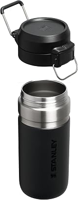 Stanley 1913 Quick Flip Stainless Steel Water Bottle 0.47L Black view 8