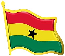 Ghana Flag Lapel Pin - Enamel Metal National Badge