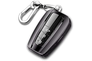 QBUC for Toyota Key Fob Cover with Keychain Soft TPU Key Fob Case All-Around Protection Key Case Compatible with 2018-2021 Toyota Camry RAV4 Avalon C-HR Prius Corolla Highlander