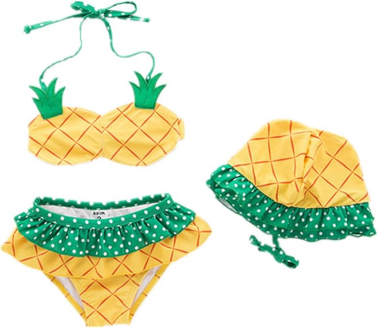 3pcs Toddler Baby Girls Swimwear Cute Watermelon Bikini Set Swimsuit Beachwear Outfits