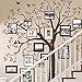 Staircase Family Tree Wall Decal Tree Wall Decal - (Chestnut Brown, Standard Size: 109.5 w x 105 h Inch) - by Simple Shapes ®