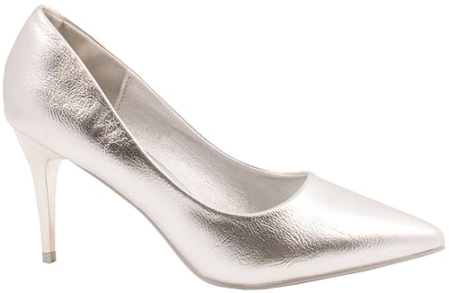 Elara Damen Pumps Spitze High Heels Stilettos Lack