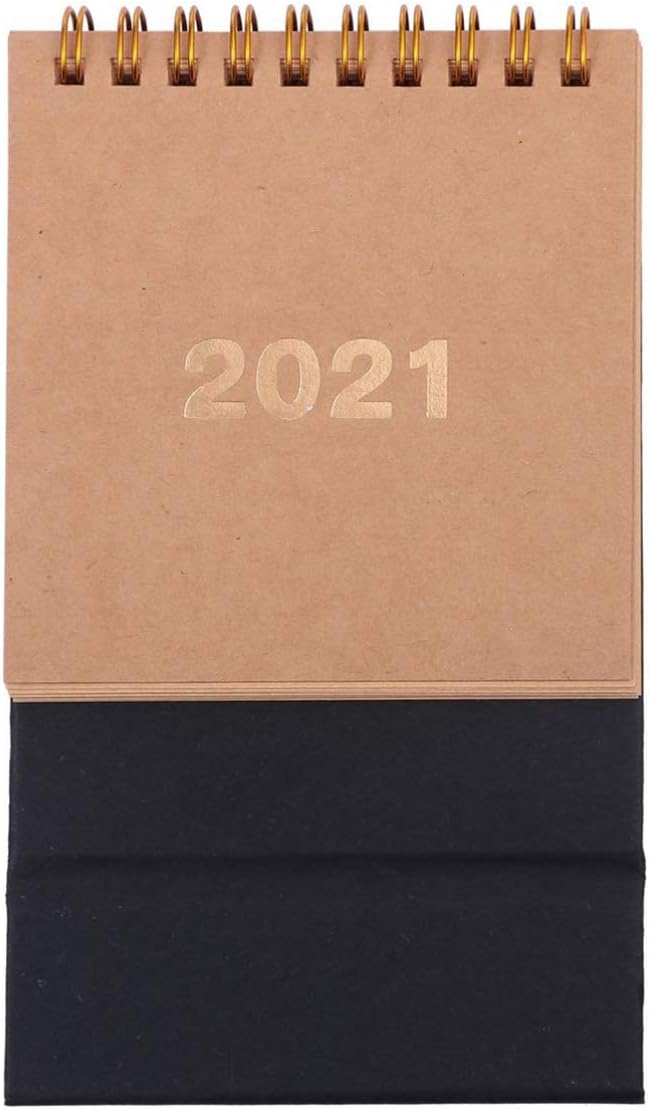STOBOK 2Pcs 2023-2024 Standing Desk Calendar Monthly Easel Calendar Student Desk Diary Office Coil Standing Desk Calendar Flip Desktop Calendar - Image 5