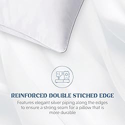 Deodar Goose Feather and Polyester Sleeping Pillow