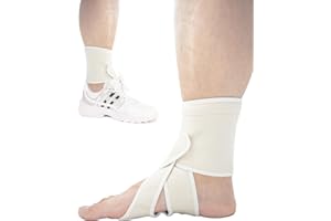Furlove AFO Foot Drop Brace for Walking with Shoes, Drop Foot Brace Soft Night Splint for for Sleeping, Adjustable Foot Support (Right)